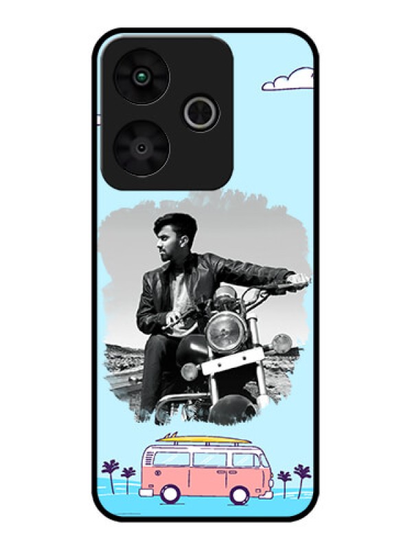 Custom Redmi 13 5G Custom Metal Phone Case - Travel and Adventure Design