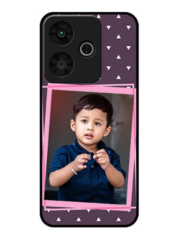 Custom Redmi 13 5G Custom Metal Phone Case - Triangle Pattern Dotted Design