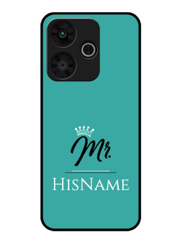 Custom Redmi 13 5G Custom Metal Phone Case - Mr With Name Design