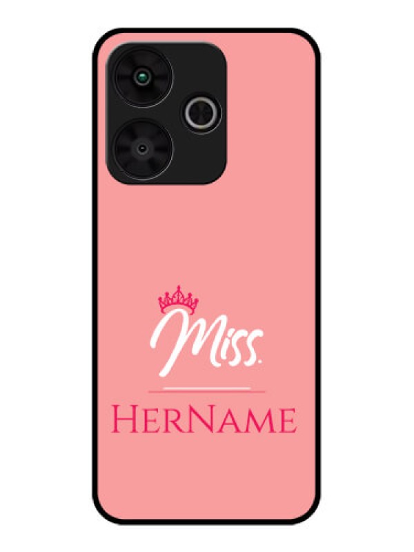 Custom Redmi 13 5G Custom Metal Phone Case - Mrs With Name Design