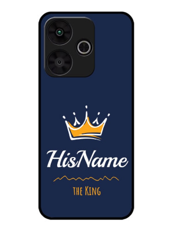 Custom Redmi 13 5G Custom Metal Phone Case - King With Name Design