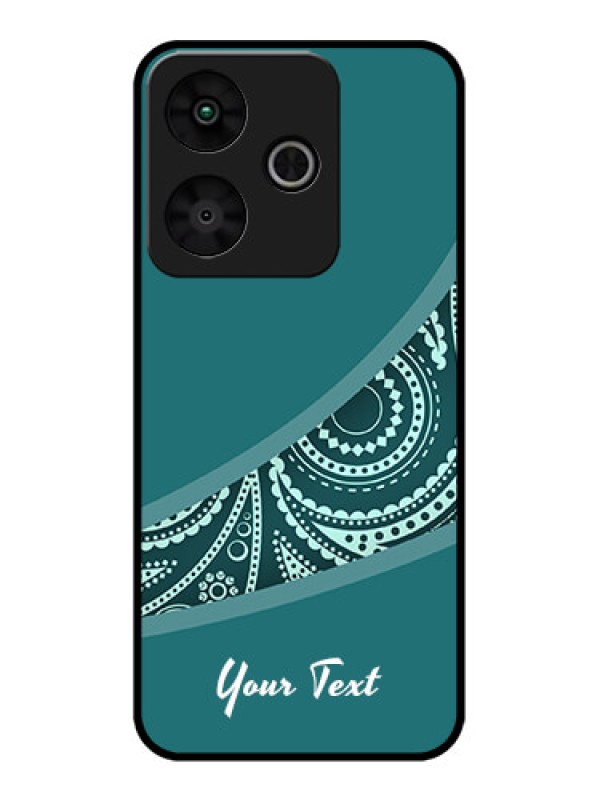 Custom Redmi 13 5G Custom Metal Phone Case - Semi Visible Floral Design