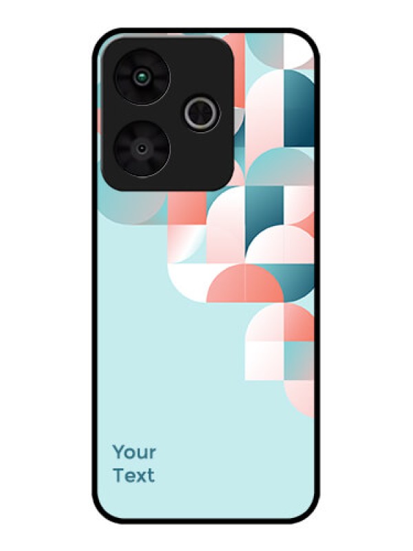 Custom Redmi 13 5G Custom Metal Phone Case - Stylish Semi - Circle Pattern Design