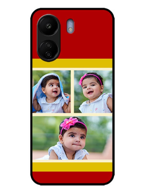 Custom Redmi 13C 4G Custom Metal Phone CaseMultiple Pic Upload Design