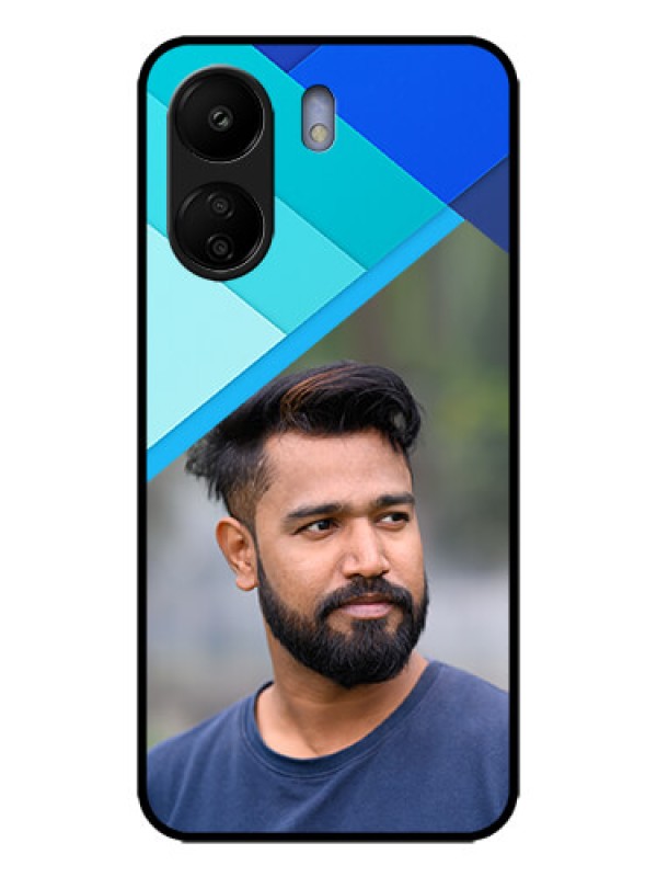 Custom Redmi 13C 4G Custom Metal Phone CaseBlue Pattern Design