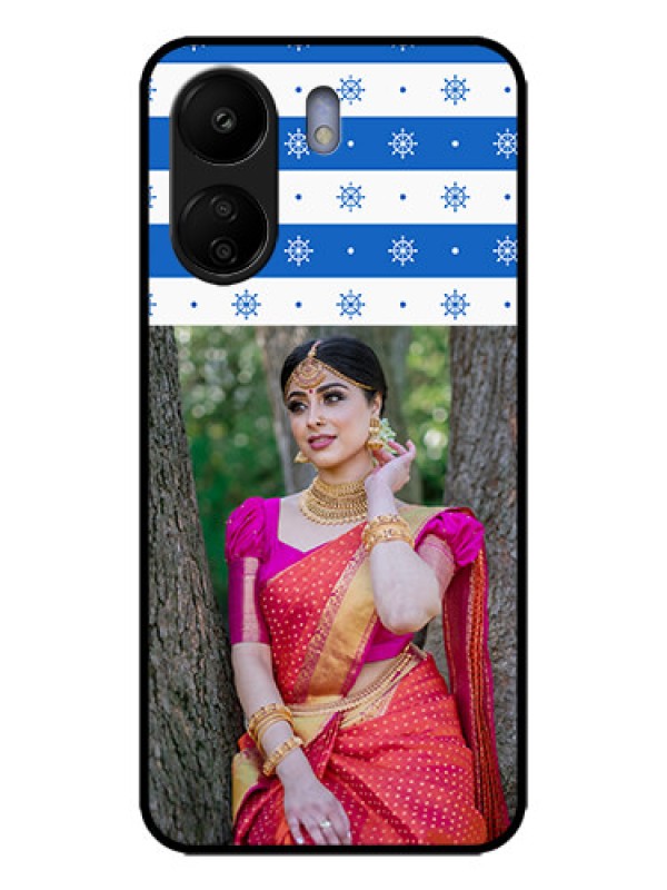 Custom Redmi 13C 4G Custom Metal Phone CaseSnow Pattern Design