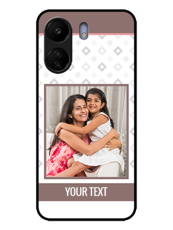 Custom Redmi 13C 4G Custom Metal Phone CaseSimple Diamond Design