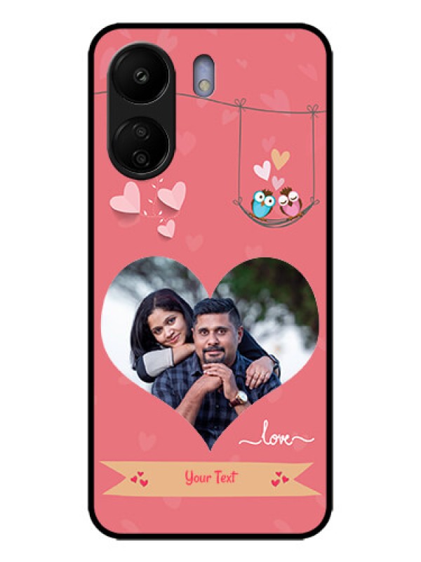 Custom Redmi 13C 4G Custom Metal Phone CasePeach Color Love Design