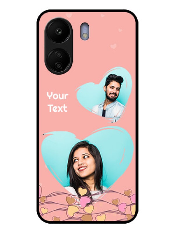 Custom Redmi 13C 4G Custom Metal Phone CaseLove Doodle Design