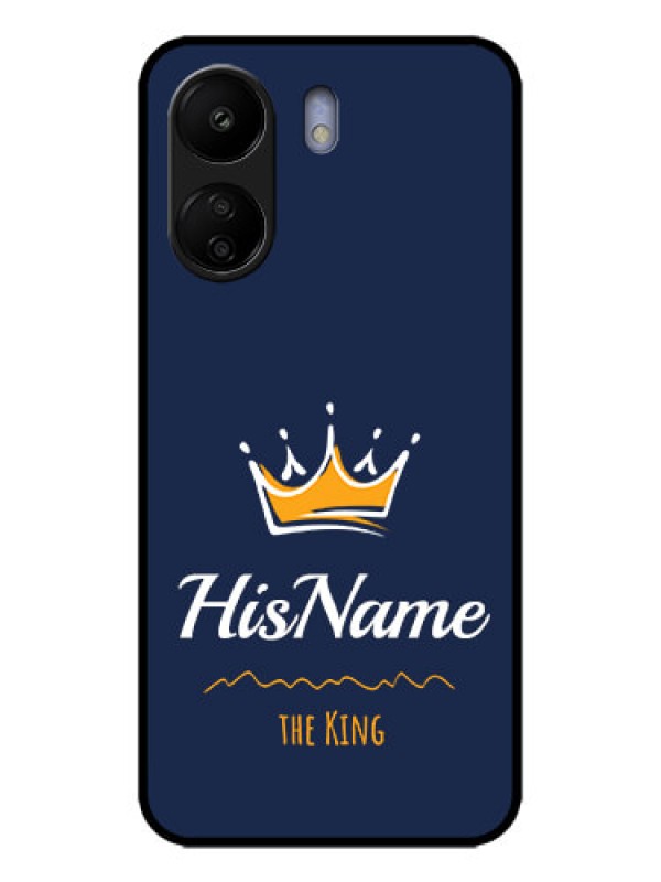 Custom Redmi 13C 4G Custom Metal Phone CaseKing With Name Design