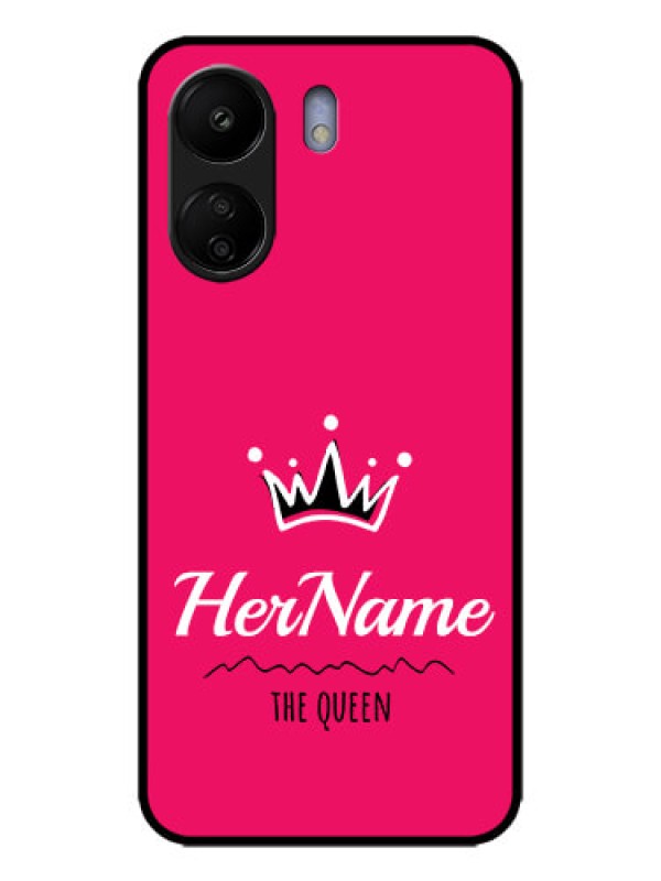 Custom Redmi 13C 4G Custom Metal Phone CaseQueen With Name Design