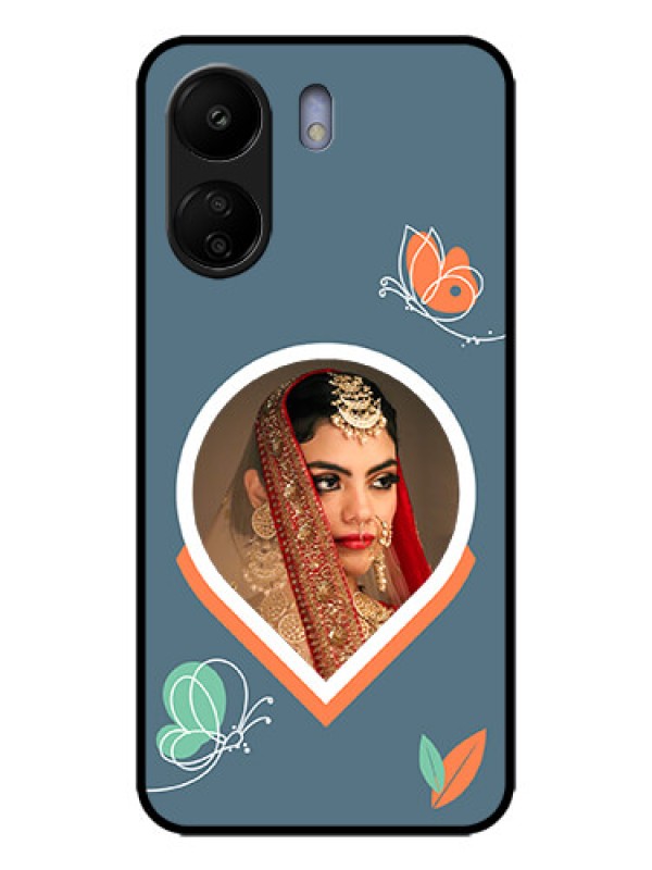 Custom Redmi 13C 4G Custom Metal Phone CaseDroplet Butterflies Design