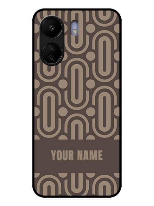 Custom Redmi 13C 4G Custom Metal Phone CaseCaptivating Zero Pattern Design