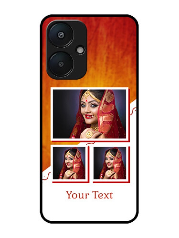 Custom Redmi 13C 5G Custom Metal Phone Case - Wedding Memories Design