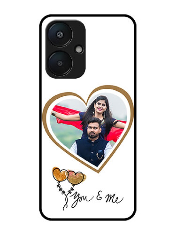 Custom Redmi 13C 5G Custom Metal Phone Case - You and Me Design