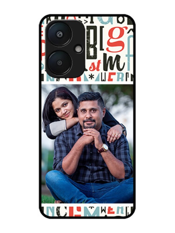 Custom Redmi 13C 5G Custom Metal Phone Case - Alphabet Design