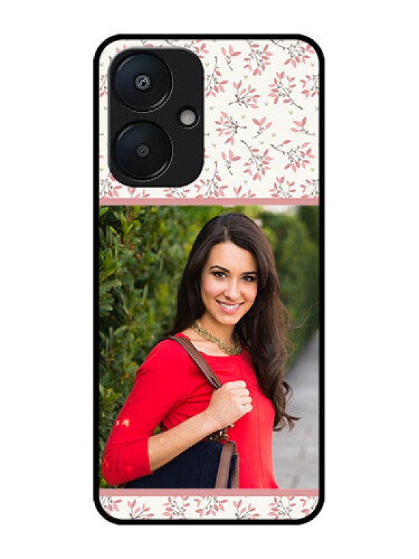 Custom Redmi 13C 5G Custom Metal Phone Case - Stunning Floral Design