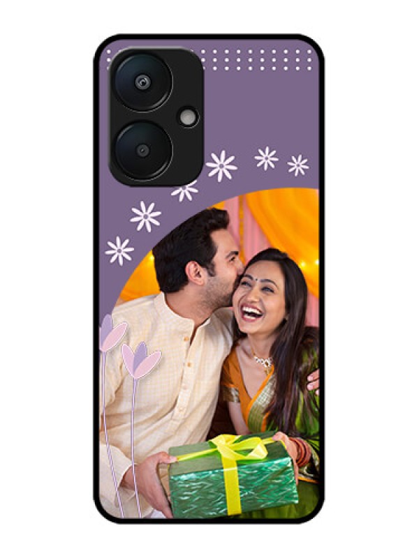 Custom Redmi 13C 5G Custom Metal Phone Case - Lavender Flowers Design