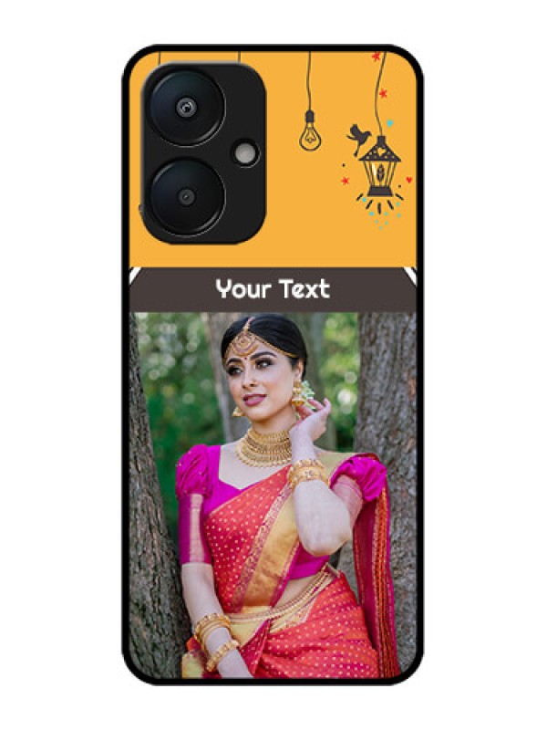 Custom Redmi 13C 5G Custom Metal Phone Case - With Family Picture And Icons