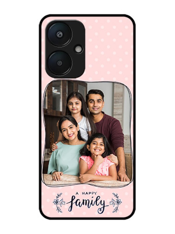 Custom Redmi 13C 5G Custom Metal Phone Case - Family With Dots Design