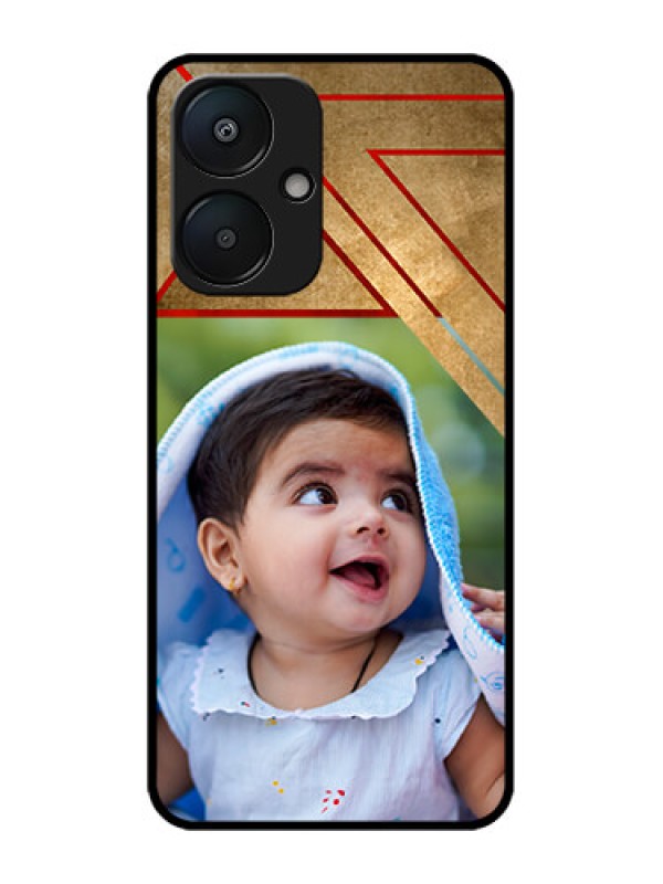 Custom Redmi 13C 5G Custom Metal Phone Case - Gradient Abstract Texture Design