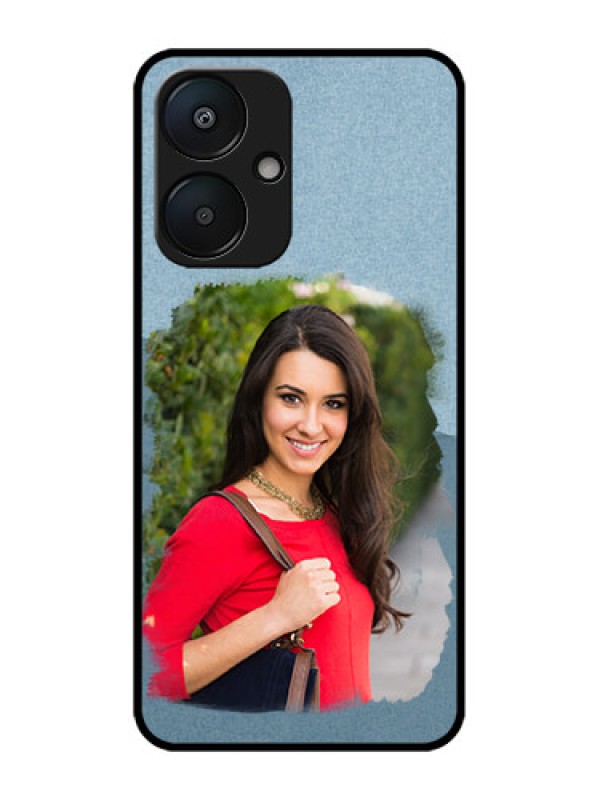 Custom Redmi 13C 5G Custom Metal Phone Case - Grunge Line Art Design