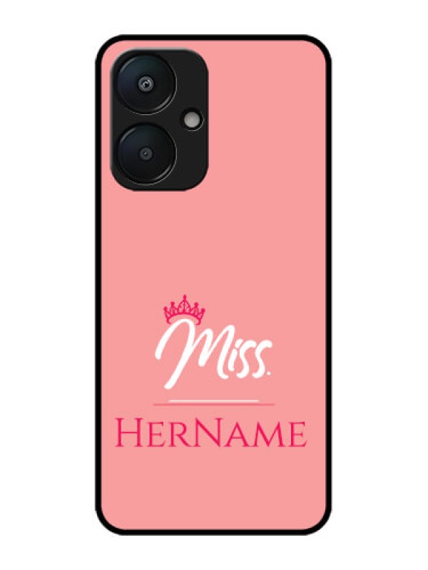 Custom Redmi 13C 5G Custom Metal Phone Case - Mrs With Name Design