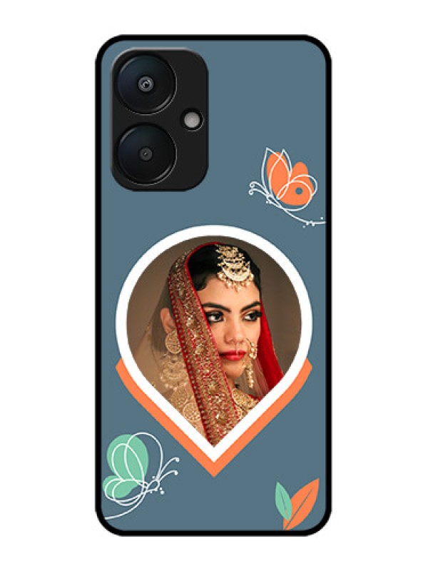 Custom Redmi 13C 5G Custom Metal Phone Case - Droplet Butterflies Design