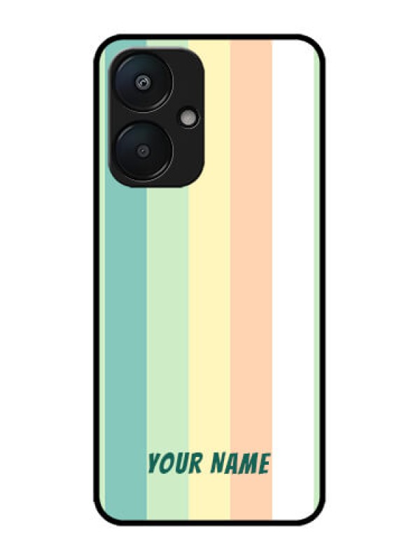 Custom Redmi 13C 5G Custom Metal Phone Case - Multi - Colour Stripes Design