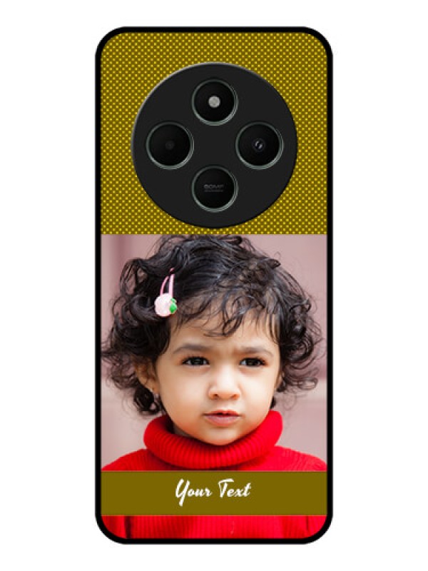 Custom Redmi 14c 5G Custom Metal Phone CaseSimple Green Color Design