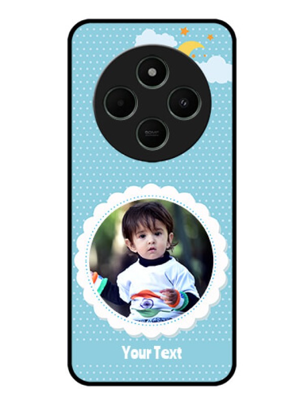 Custom Redmi 14c 5G Custom Metal Phone CaseViolet Pattern Design