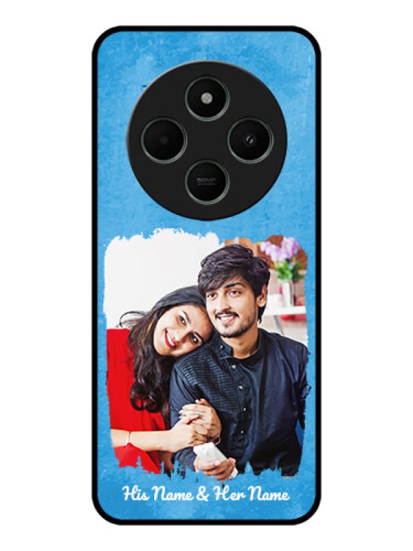 Custom Redmi 14c 5G Custom Metal Phone CaseBlue Color Vintage Design