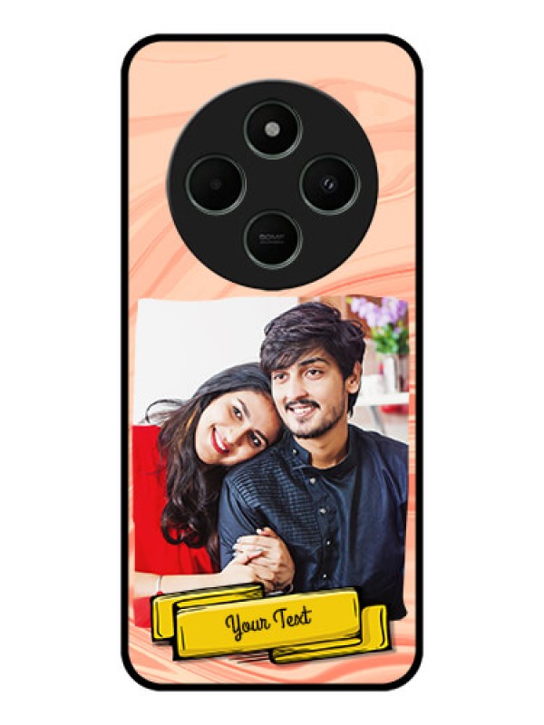 Custom Redmi 14c 5G Custom Metal Phone CaseMarble Texture Design