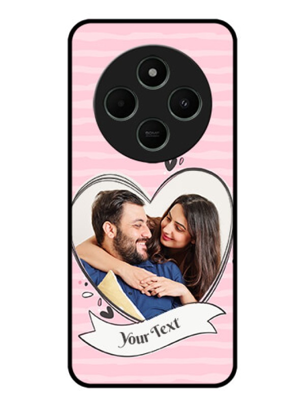 Custom Redmi 14c 5G Custom Metal Phone CaseVintage Heart Design