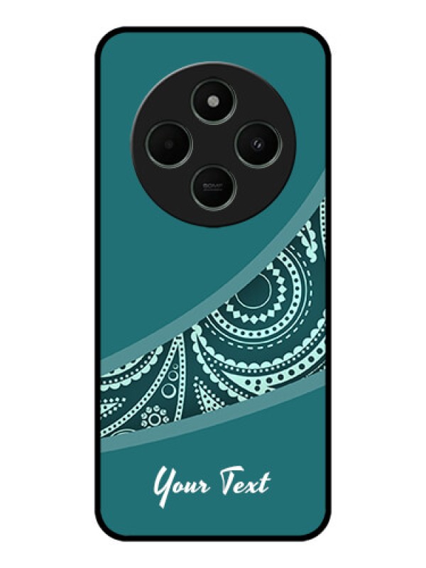 Custom Redmi 14c 5G Custom Metal Phone CaseSemi Visible Floral Design