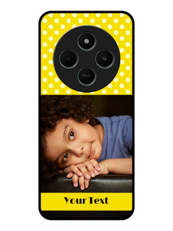 Custom Redmi A4 5G Custom Metal Phone CaseBright Yellow Case Design