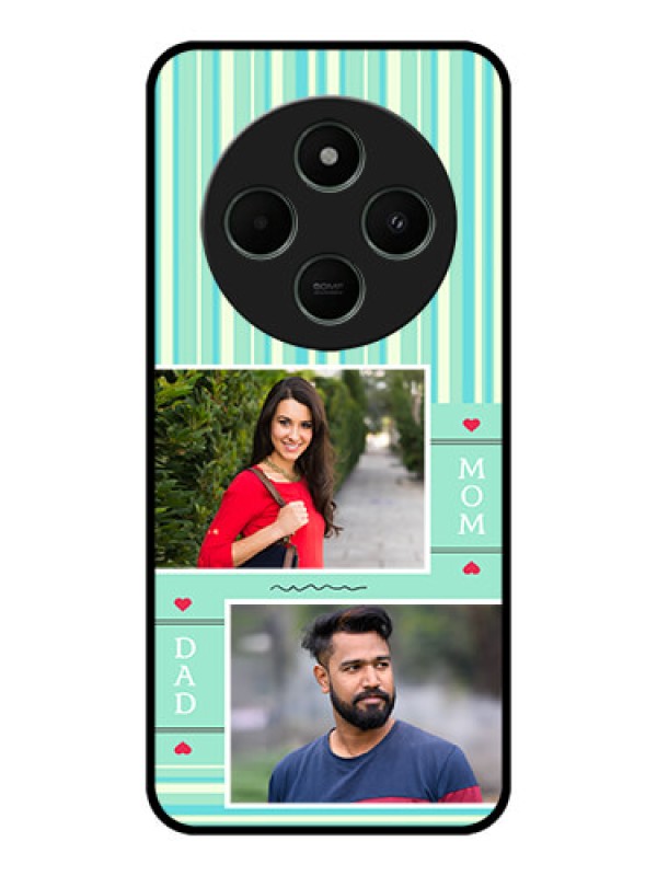 Custom Redmi A4 5G Custom Metal Phone CaseMom and Dad Pic Design