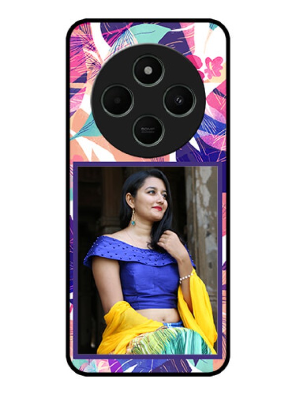 Custom Redmi A4 5G Custom Metal Phone CaseAbstract Floral Design