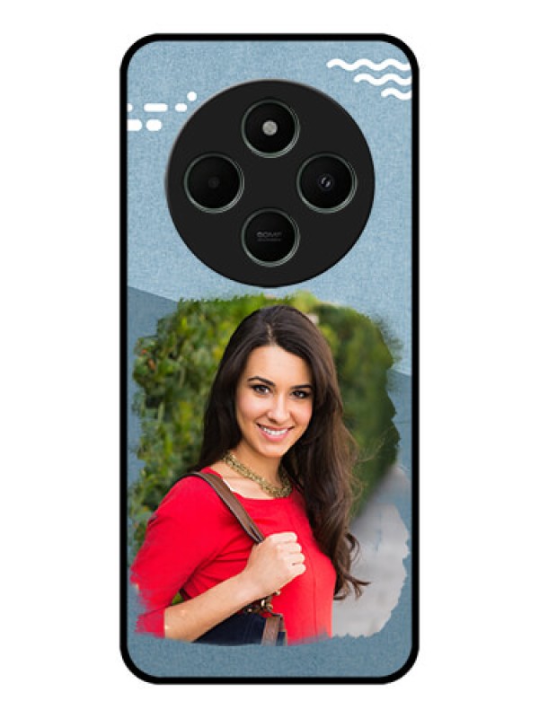 Custom Redmi A4 5G Custom Metal Phone CaseGrunge Line Art Design