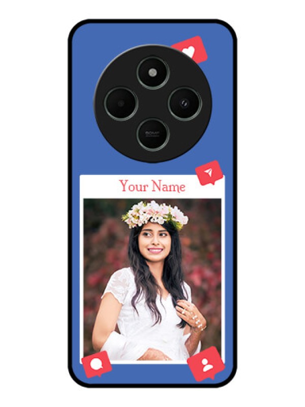 Custom Redmi A4 5G Custom Metal Phone CaseLike Share And Comment Design