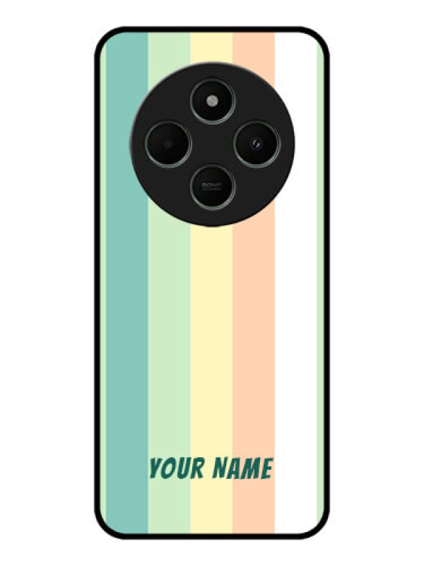 Custom Redmi A4 5G Custom Metal Phone CaseMulti - Colour Stripes Design