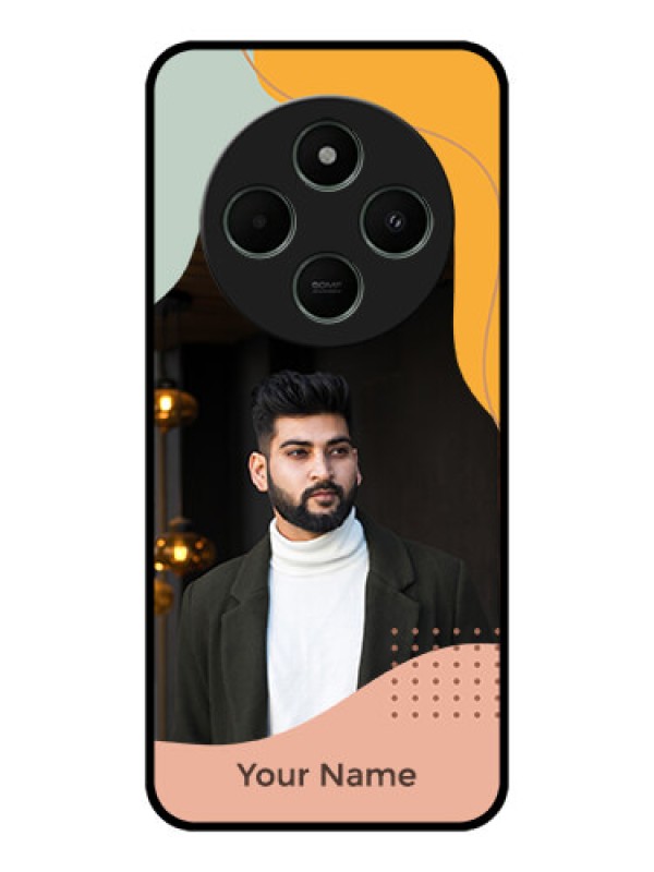 Custom Redmi A4 5G Custom Metal Phone CaseTri - Coloured Overlay Design