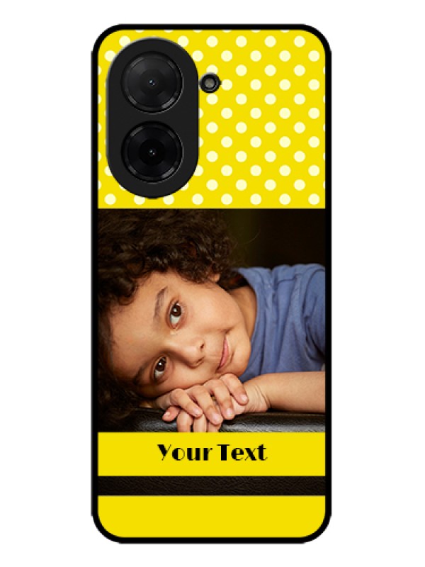 Custom Xiaomi Redmi A5 Custom Metal Phone Case - Bright Yellow Case Design