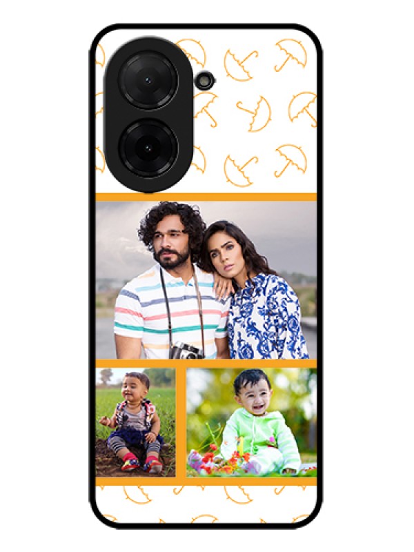 Custom Xiaomi Redmi A5 Custom Metal Phone Case - Yellow Pattern Design