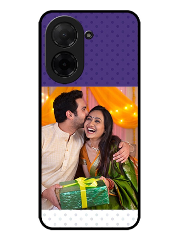 Custom Xiaomi Redmi A5 Custom Metal Phone Case - Violet Colored Pattern Design