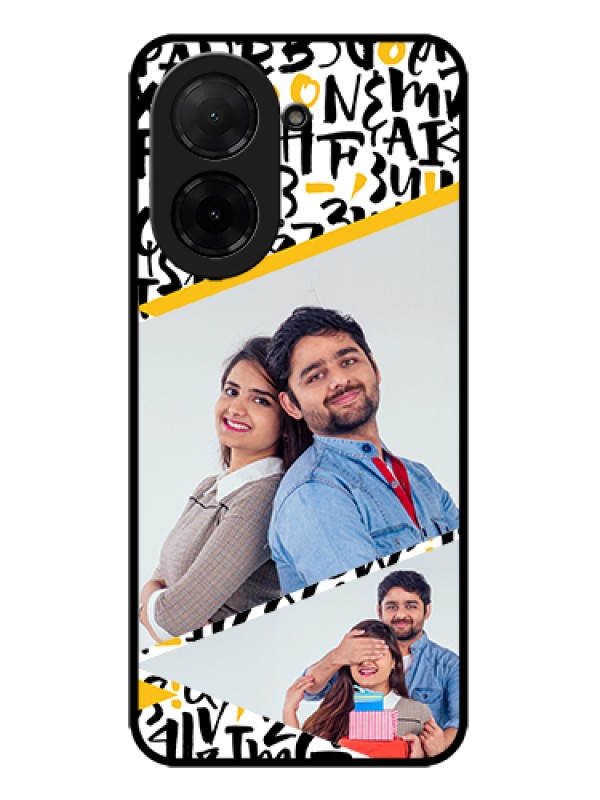 Custom Xiaomi Redmi A5 Custom Metal Phone Case - Letters Pattern Design