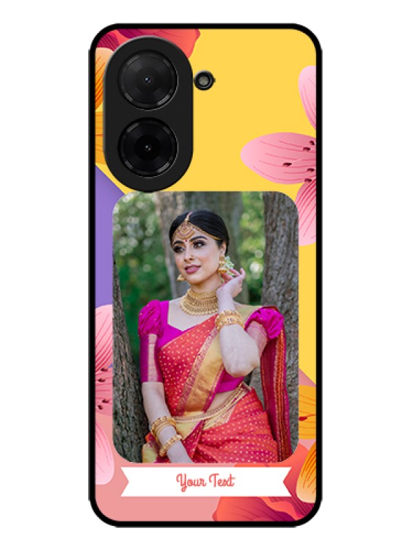 Custom Xiaomi Redmi A5 Custom Metal Phone Case - 3 Image With Vintage Floral Design