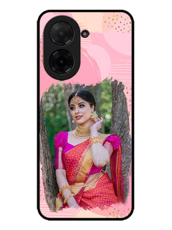 Custom Xiaomi Redmi A5 Custom Metal Phone Case - Gold Glitter Splash Design