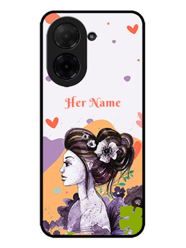 Custom Xiaomi Redmi A5 Custom Metal Phone Case - Woman And Nature Design