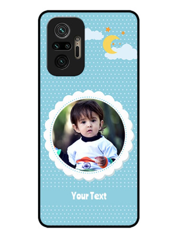 Custom Redmi Note 10 Pro Max Custom Metal Phone CaseViolet Pattern Design